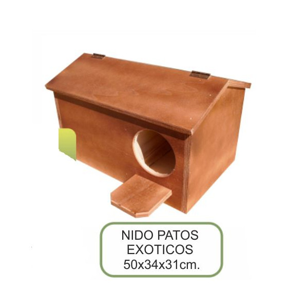 Nido Madera Patos Exoticos