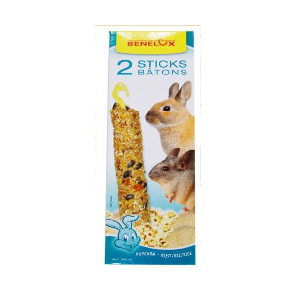 Barritas Roedores Xxl-80Gr.Palomitas/Arroz 2 Uds.